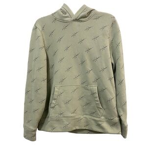 Hollister California Hoodie Mens Small All-Over Print Logo